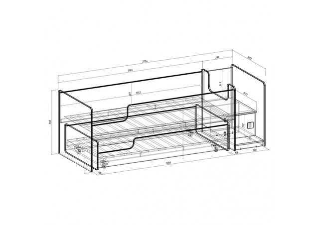 Детская выкатная кровать Легенда К302.41 в Нягани